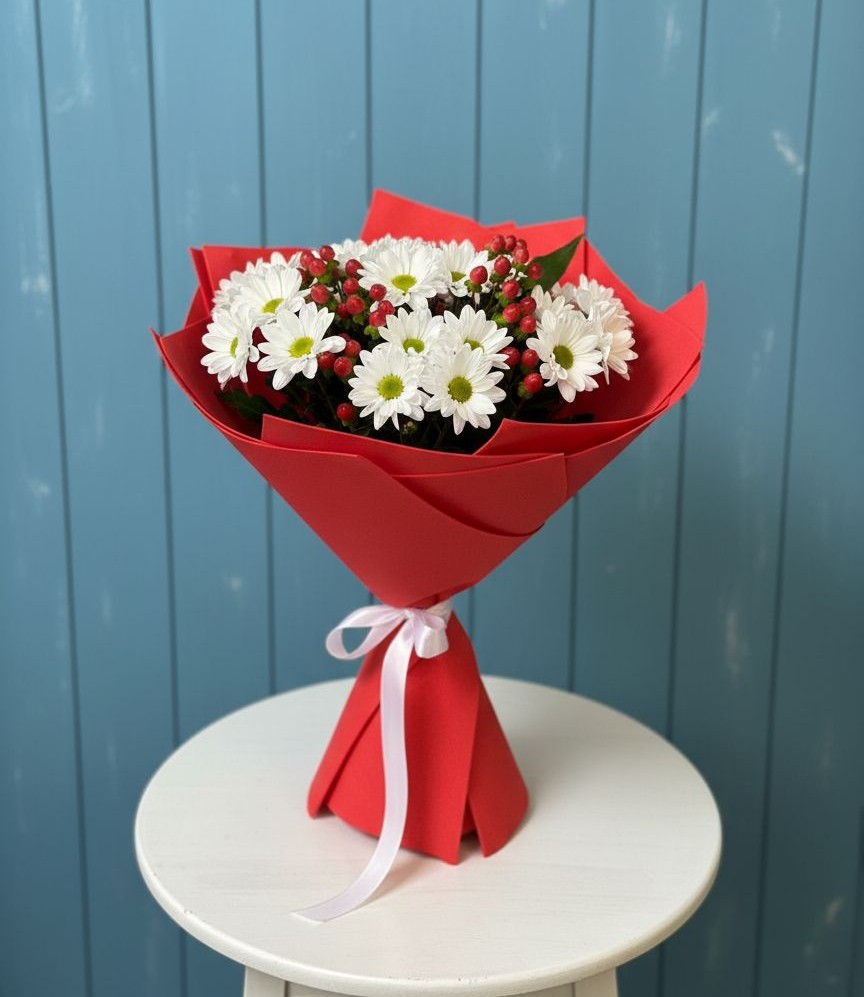 Букет цветов из: Хризантемы в Ермаковской