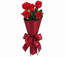 Букет 5 Красных роз Эдлесс Лав в Ермаковской