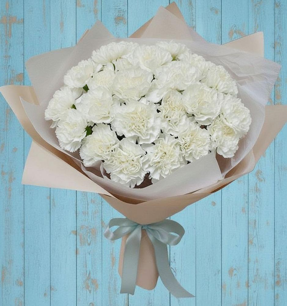 Букет цветов из: Гвоздики в Ермаковской