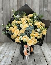 Букет цветов из:  Розы и Лизиантусы в Ермаковской