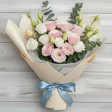 Букет цветов из:  Лизиантусы в Ермаковской