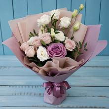 Букет цветов из:  Розы и Лизиантусы #REPLACE_PRED# Ермаковской