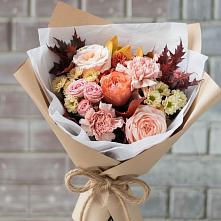 Букет цветов из:  Гвоздики, Хризантемы и Розы в Ермаковской
