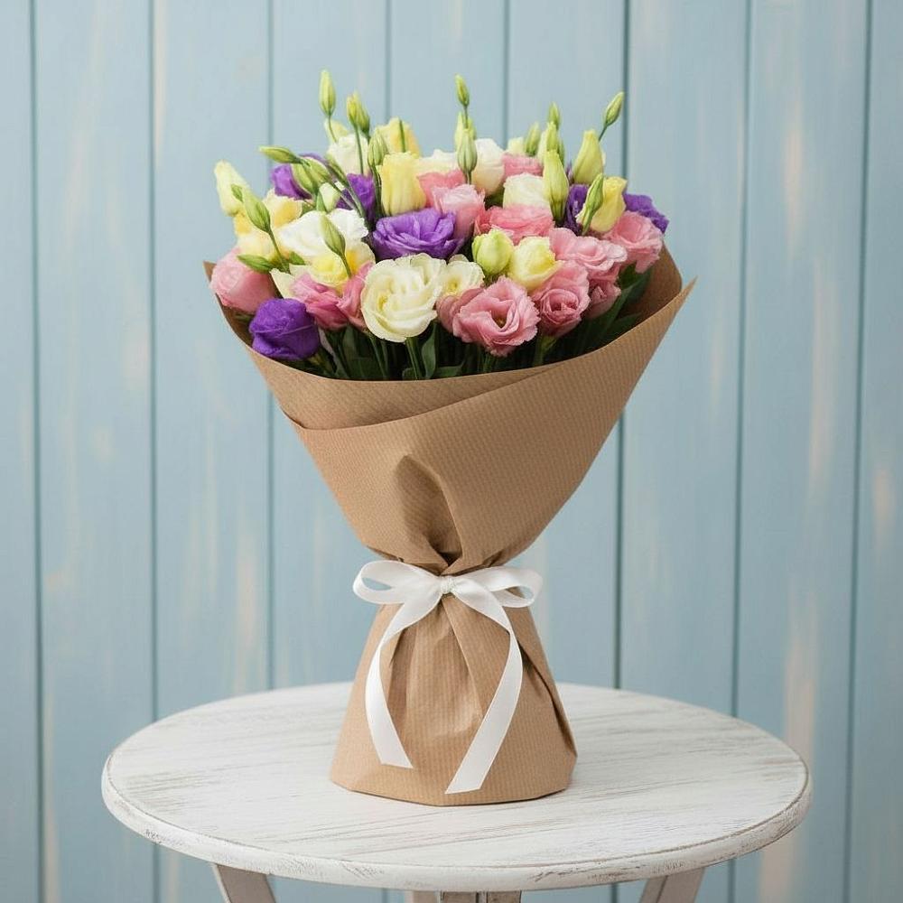 Букет цветов из: Лизиантусы в Ермаковской