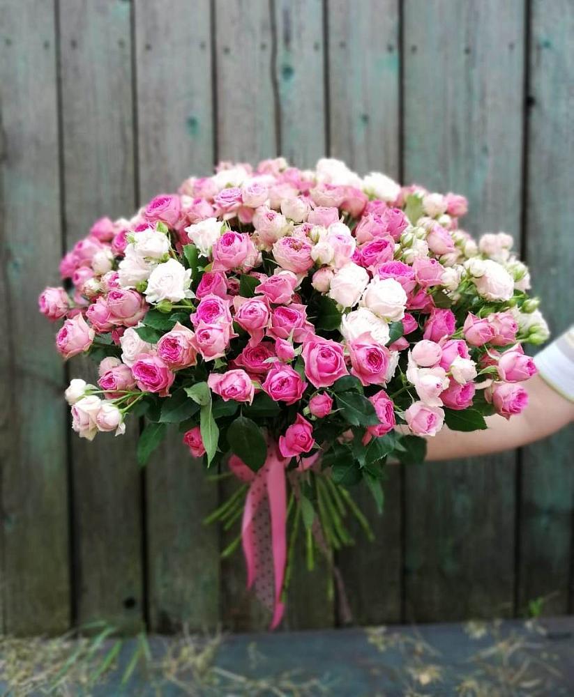 Букет Розовые кустовые розы Натали и Лав Лидия в Ермаковской