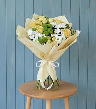 Букет цветов из:  Хризантемы и Розы #REPLACE_PRED# Ермаковской