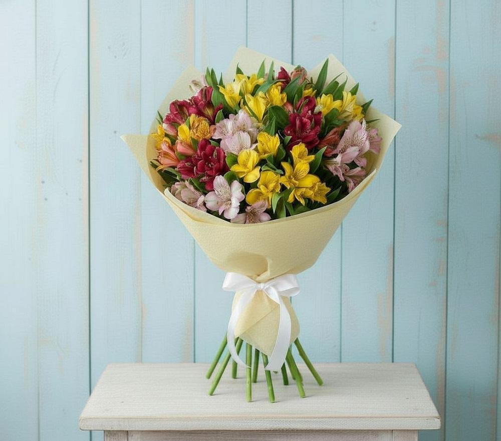 Букет цветов из: Альстромерии в Ермаковской