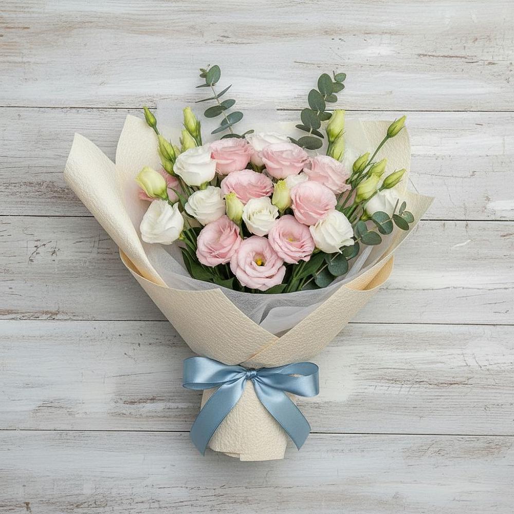 Букет цветов из: Лизиантусы в Ермаковской